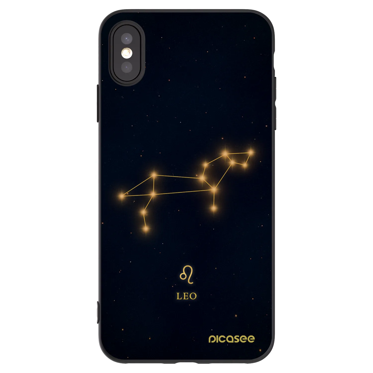 Picasee silikonski črni ovitek za Apple iPhone XS Max - LEO