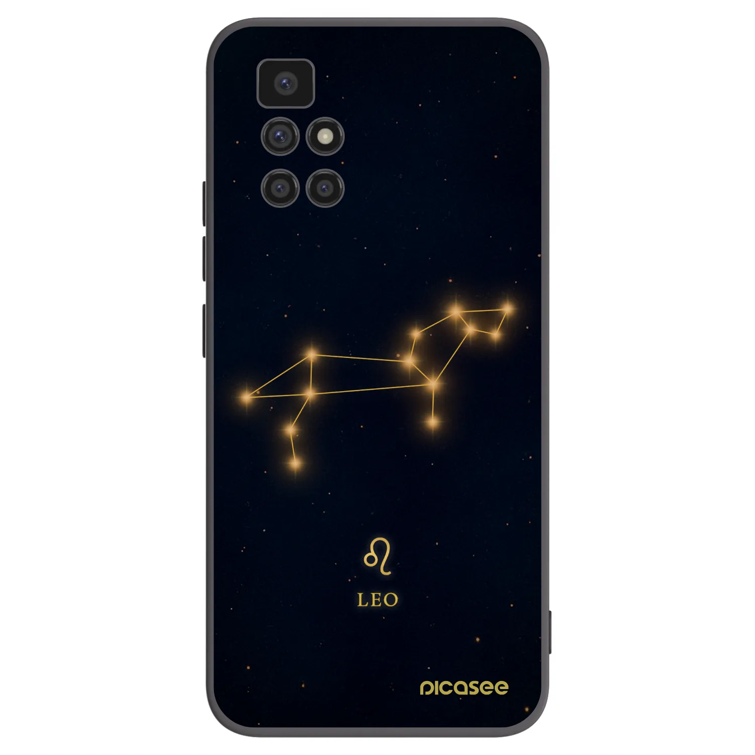 Picasee silikonski črni ovitek za Xiaomi Redmi 10 - LEO