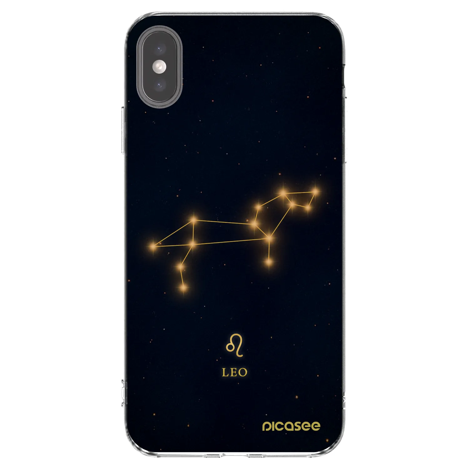 Picasee silikonski prozorni ovitek za Apple iPhone XS Max - LEO
