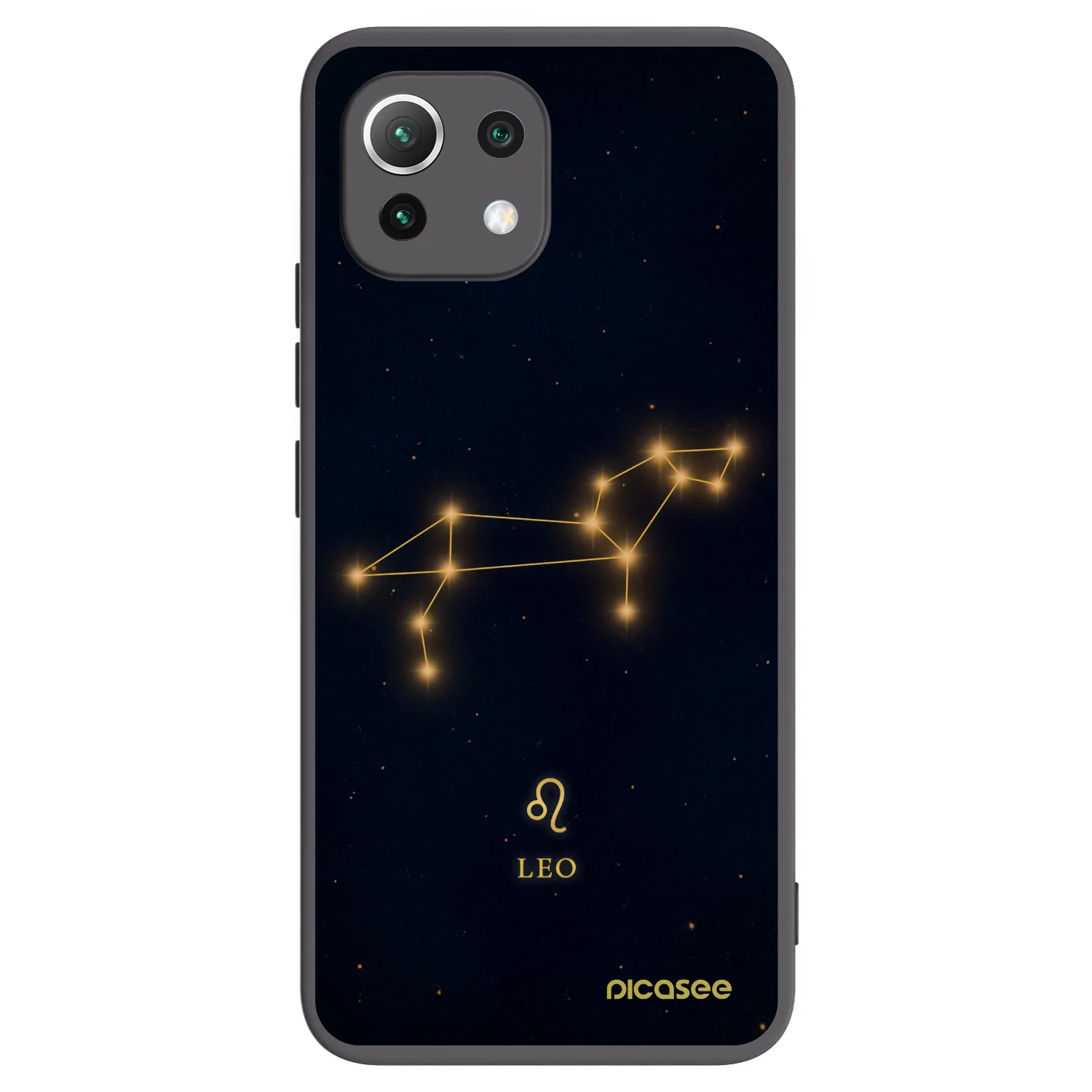 Picasee silikonski črni ovitek za Xiaomi 11 Lite 5G NE - LEO