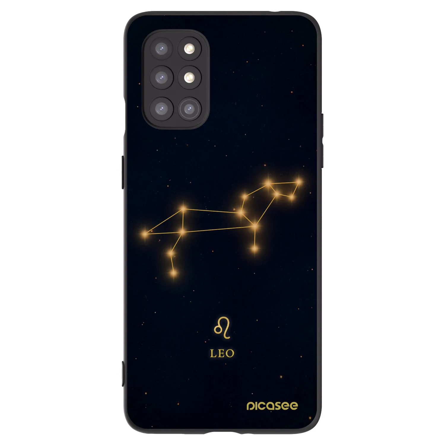 Picasee silikonski črni ovitek za OnePlus 8T - LEO
