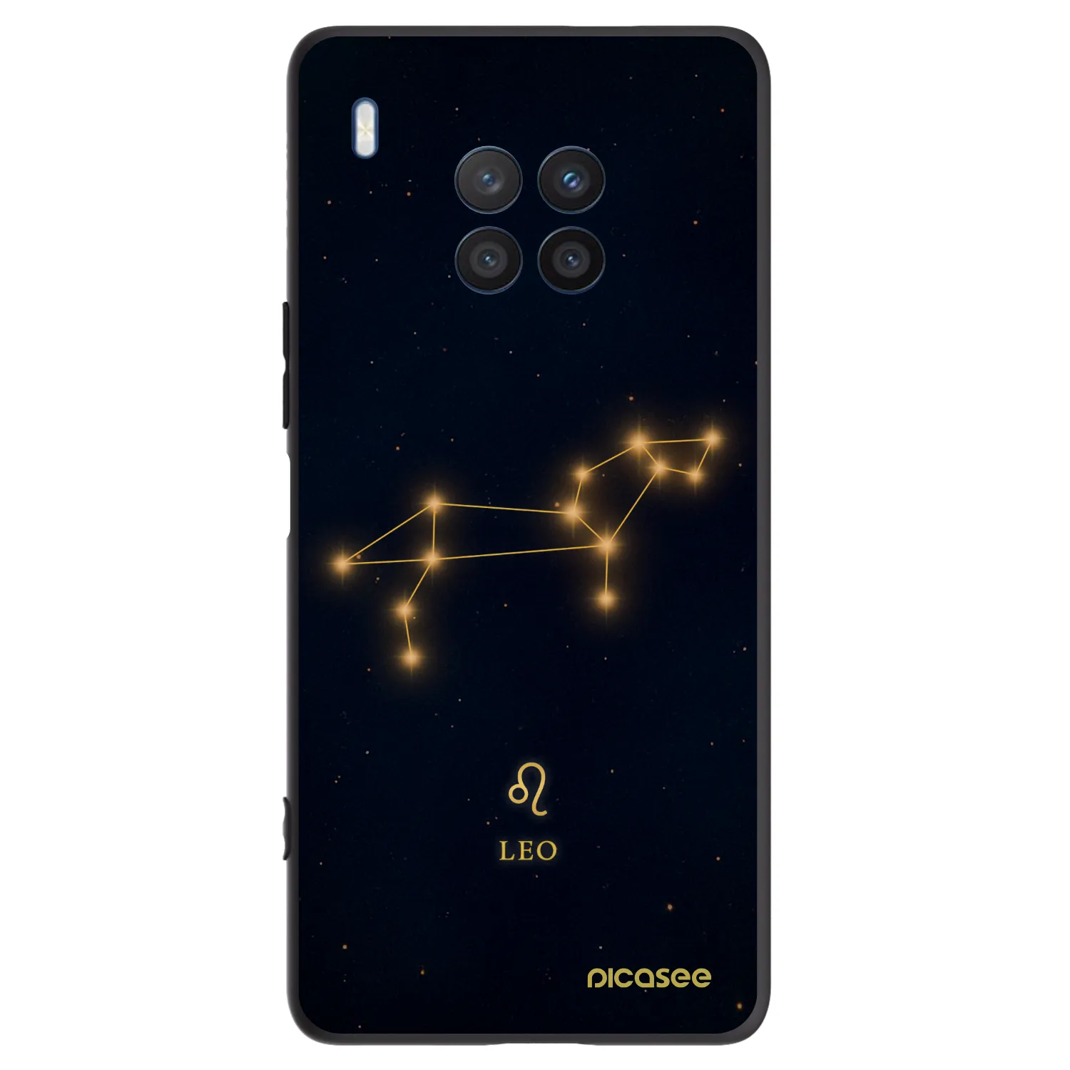 Picasee silikonski črni ovitek za Honor 50 Lite - LEO