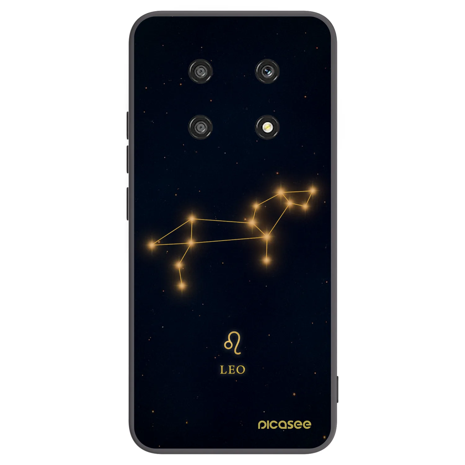 Picasee silikonski črni ovitek za Honor Magic4 Lite 5G - LEO