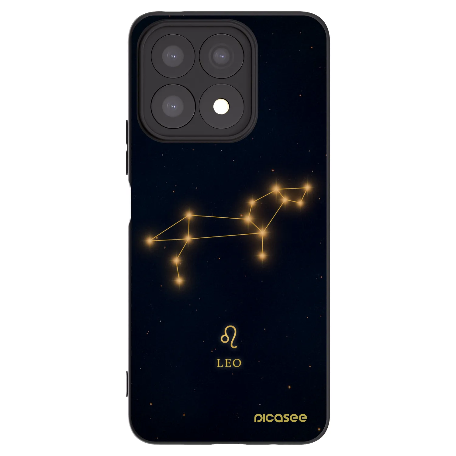 Picasee silikonski črni ovitek za Honor X8a - LEO