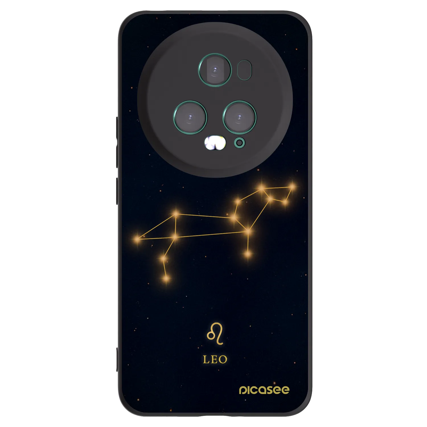 Picasee silikonski črni ovitek za Honor Magic5 Pro - LEO