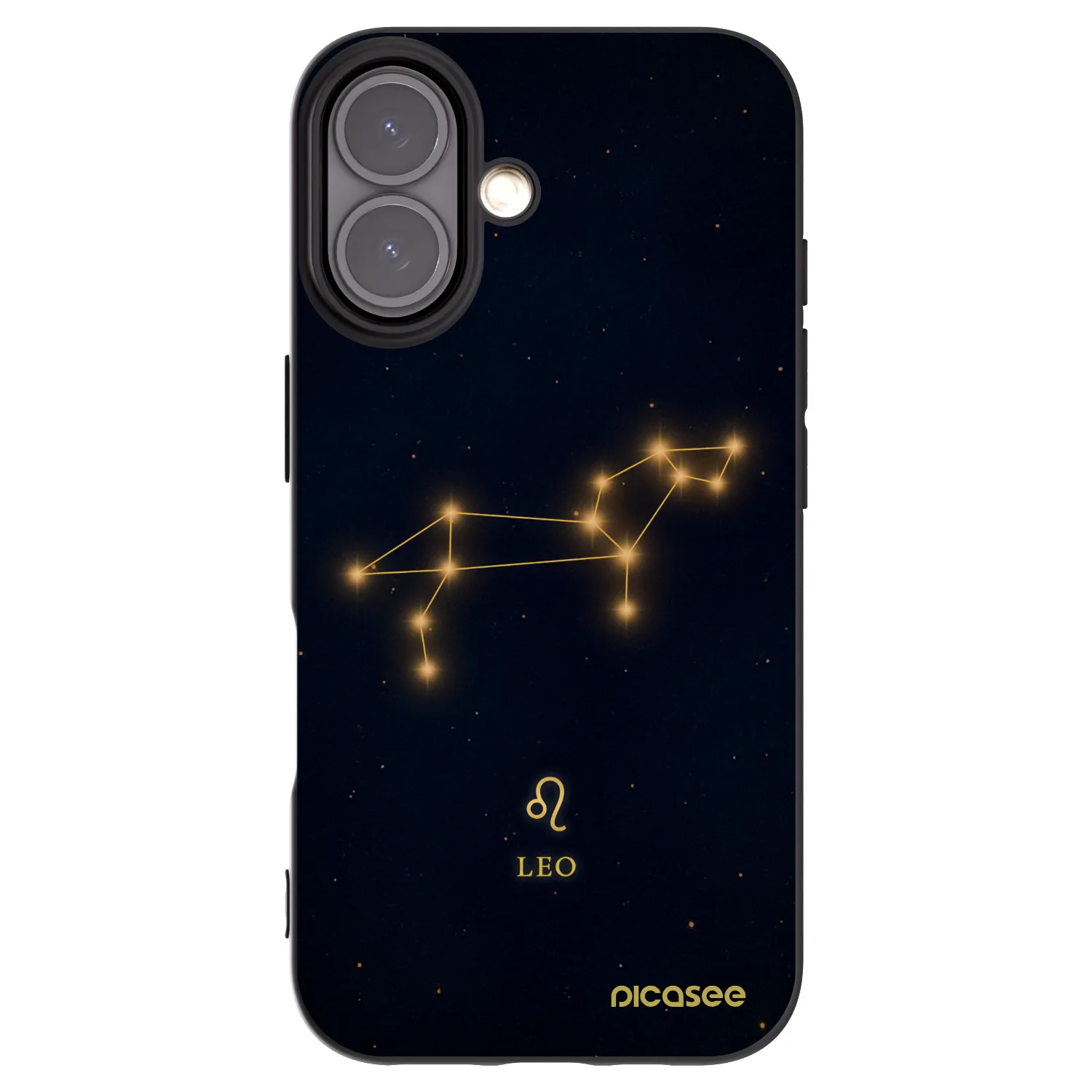 Picasee silikonski črni ovitek za Apple iPhone 16 - LEO