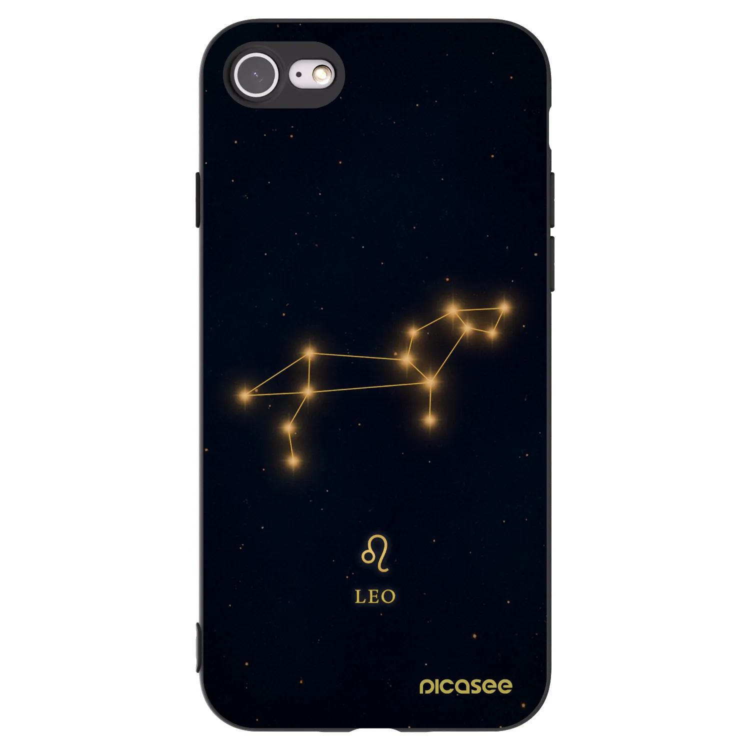 Picasee silikonski črni ovitek za Apple iPhone 8 - LEO