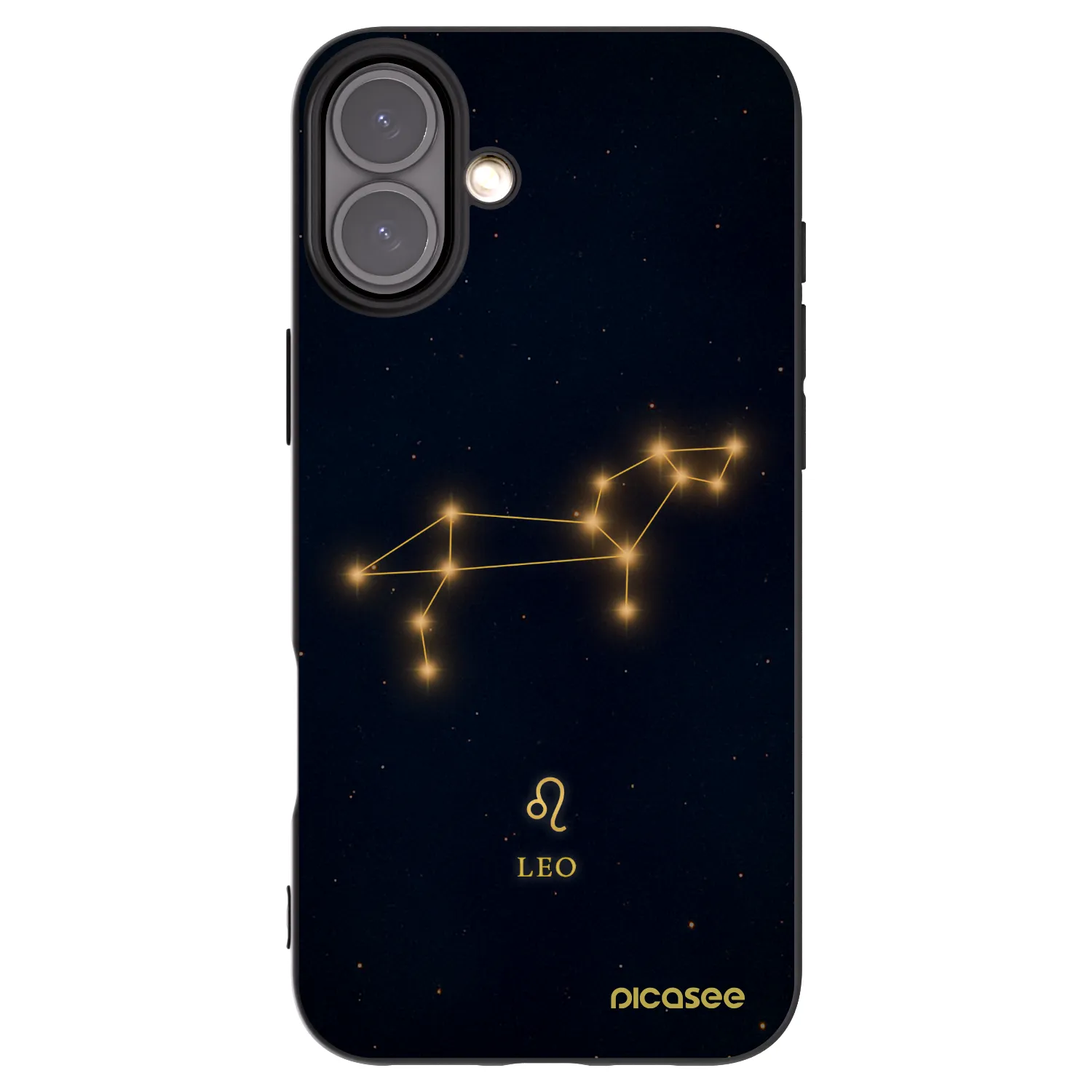 Picasee silikonski črni ovitek za Apple iPhone 16 Plus - LEO