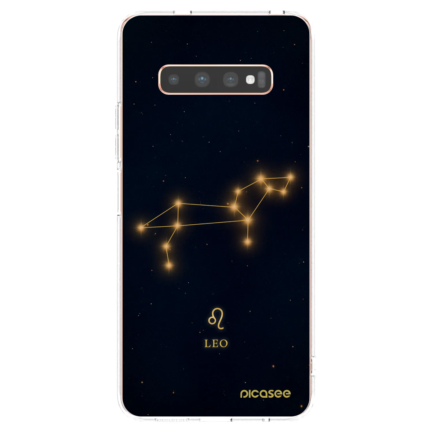 Picasee silikonski prozorni ovitek za Samsung Galaxy S10 Plus G975 - LEO