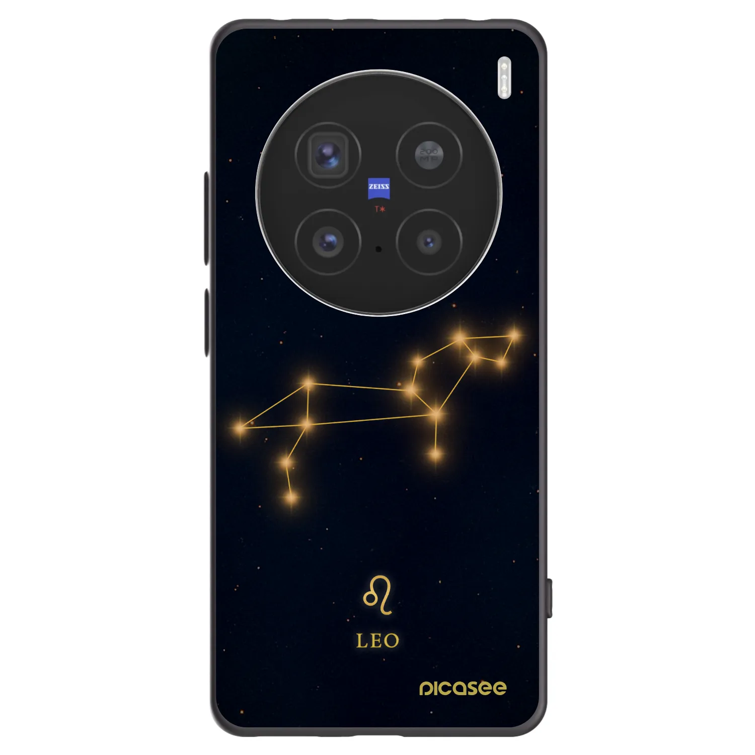 Picasee silikonski črni ovitek za Vivo X200 Pro - LEO