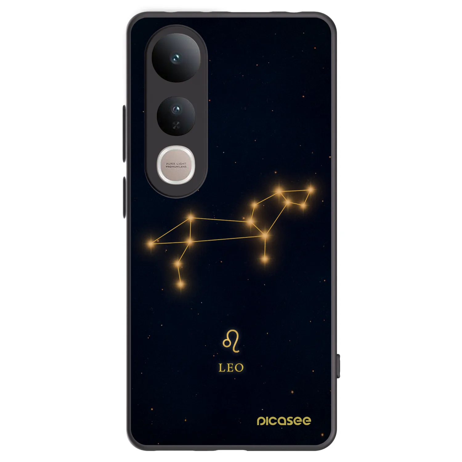 Picasee silikonski črni ovitek za Vivo V50 Lite 5G - LEO