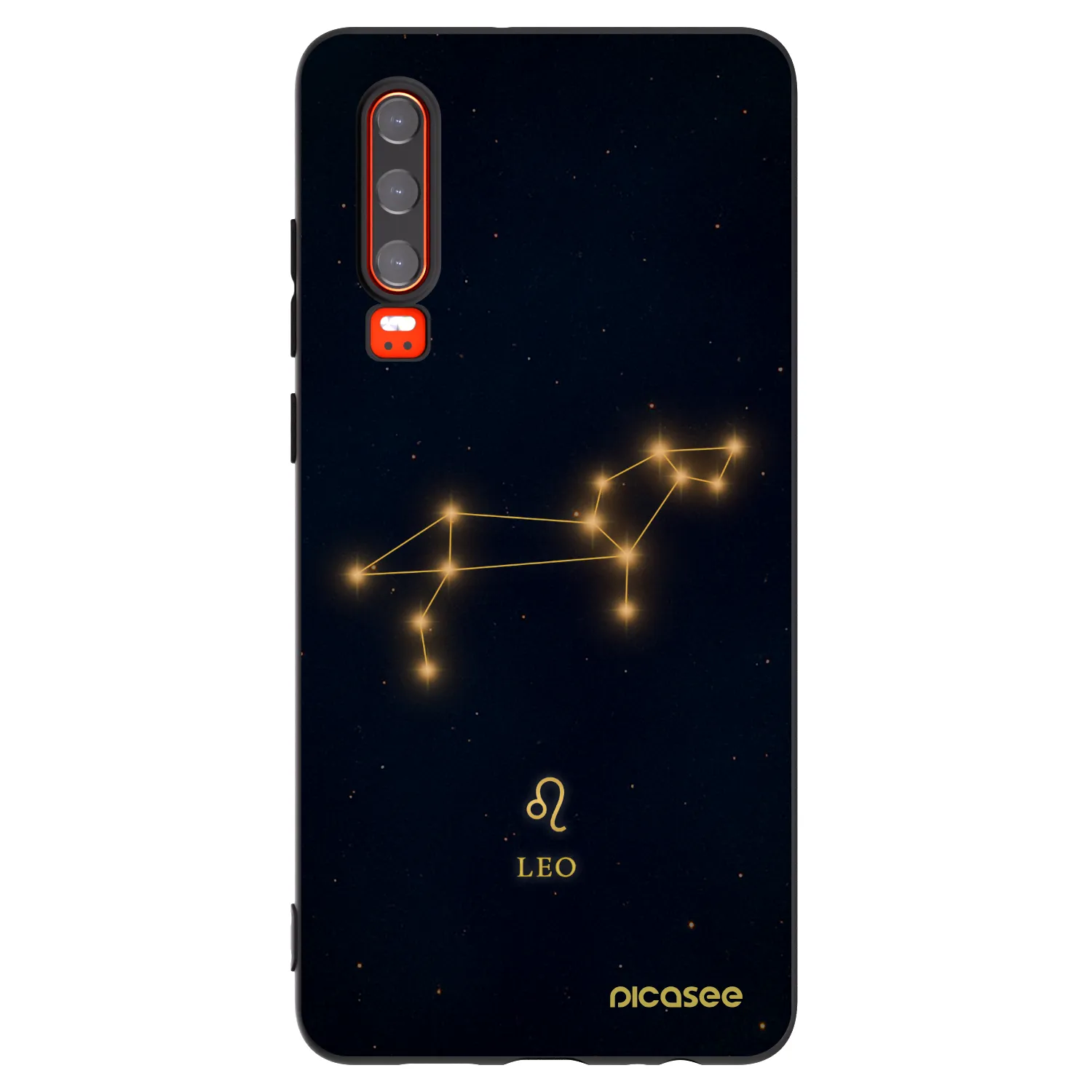 Picasee silikonski črni ovitek za Huawei P30 - LEO