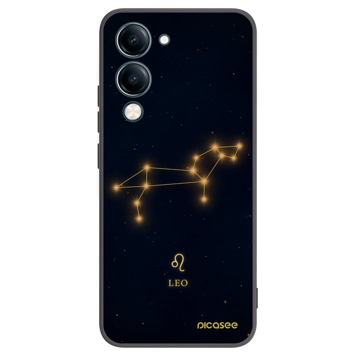 Picasee silikonski črni ovitek za Vivo Y29s 5G - LEO