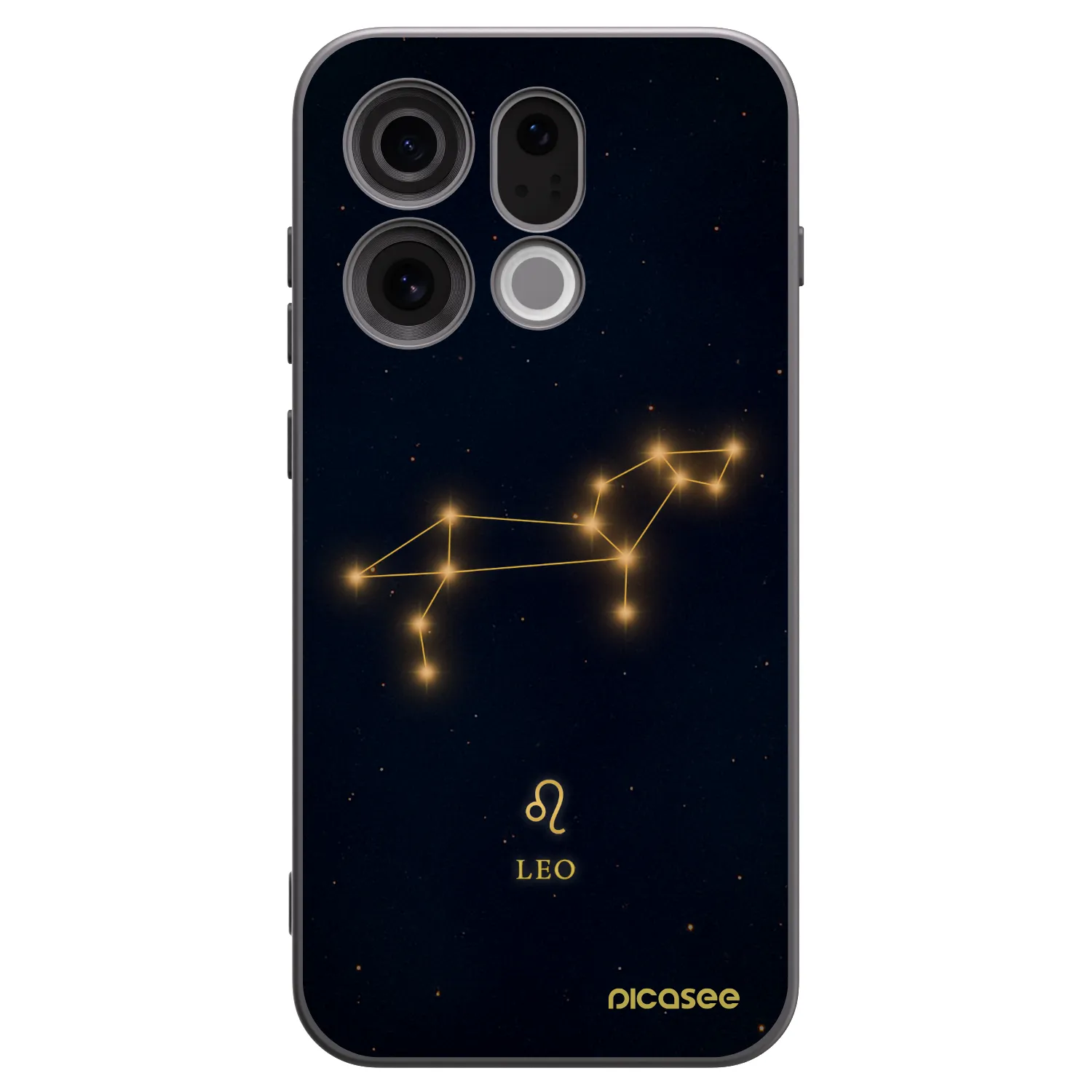 Picasee silikonski črni ovitek za OPPO Find X9 - LEO