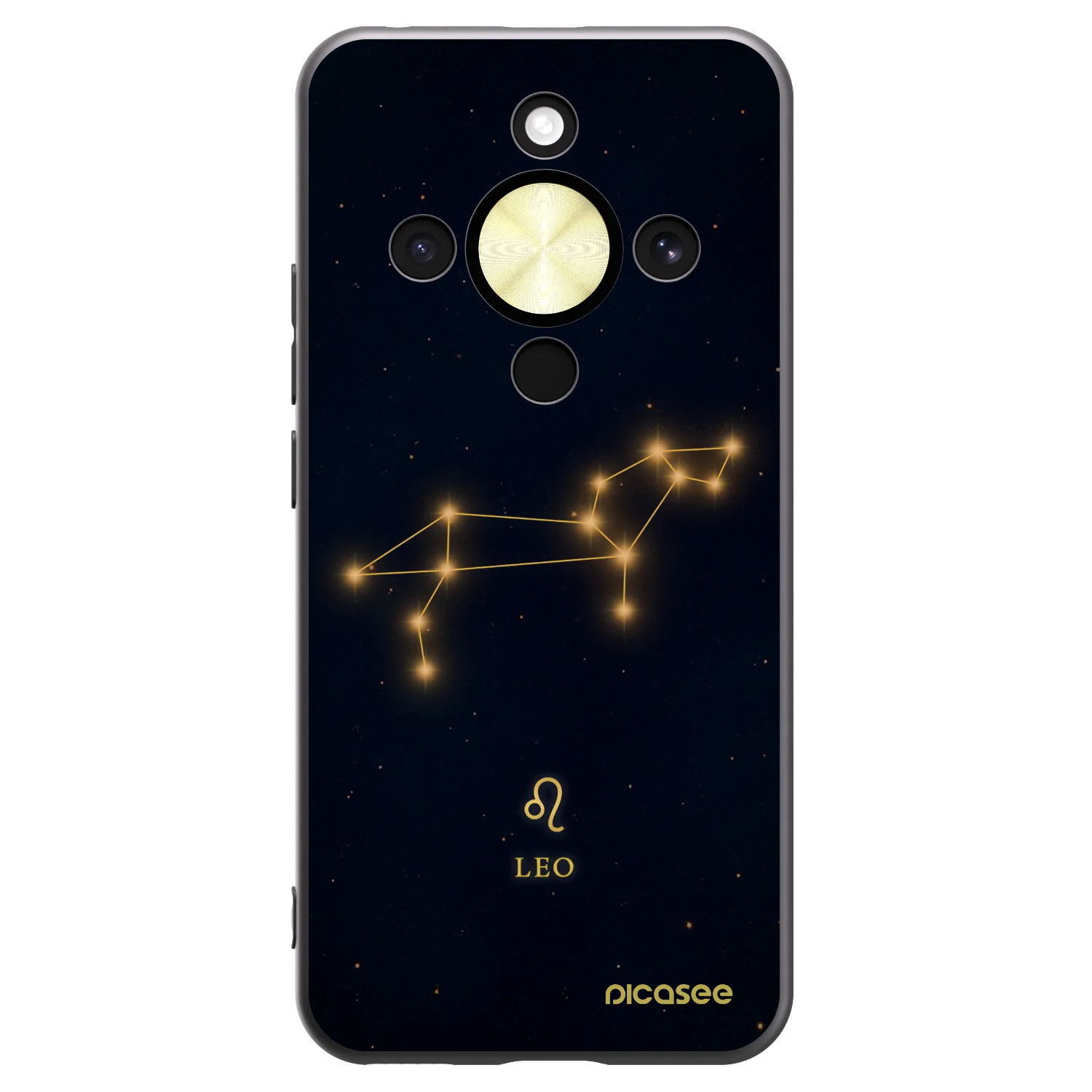 Picasee silikonski črni ovitek za Honor Magic8 Lite 5G - LEO