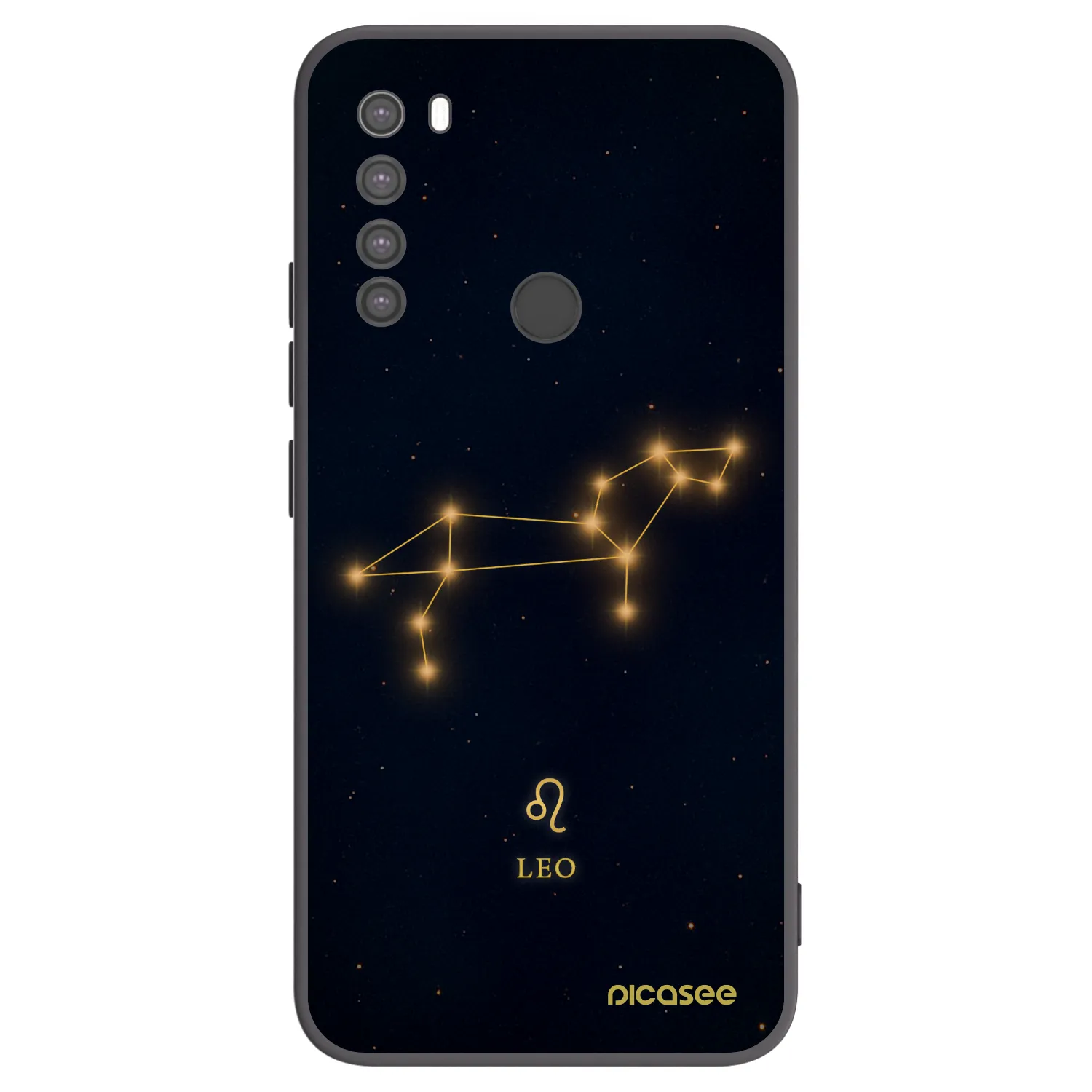 Picasee silikonski črni ovitek za Xiaomi Redmi Note 8 - LEO