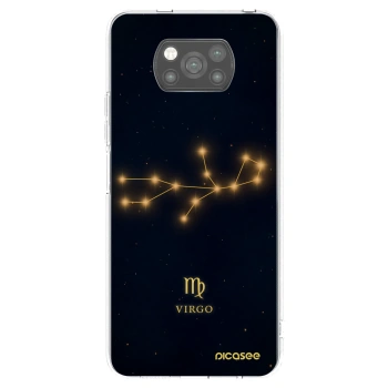 Picasee silikonski črni ovitek za Xiaomi Poco X3 - VIRGO