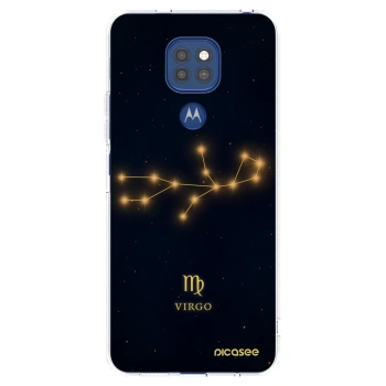 Picasee silikonski prozorni ovitek za Motorola Moto G9 Play - VIRGO