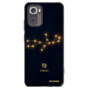 Picasee silikonski črni ovitek za Xiaomi Redmi Note 10 - VIRGO
