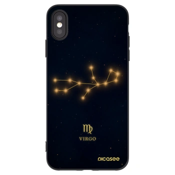 Picasee silikonski črni ovitek za Apple iPhone XS Max - VIRGO