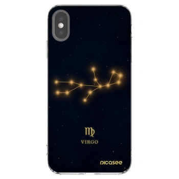 Picasee silikonski prozorni ovitek za Apple iPhone XS Max - VIRGO