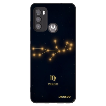 Picasee silikonski črni ovitek za Motorola Moto G60 - VIRGO