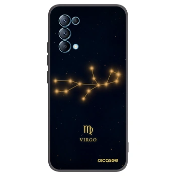 Picasee silikonski črni ovitek za OPPO Reno 5 5G - VIRGO