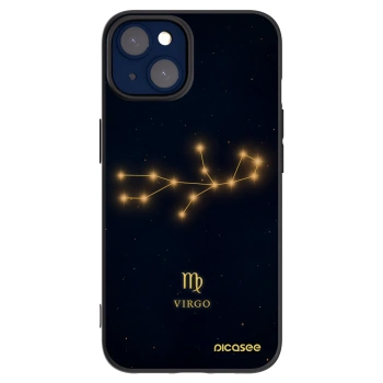 Picasee silikonski črni ovitek za Apple iPhone 14 - VIRGO