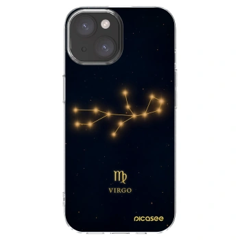 Picasee silikonski prozorni ovitek za Apple iPhone 15 - VIRGO