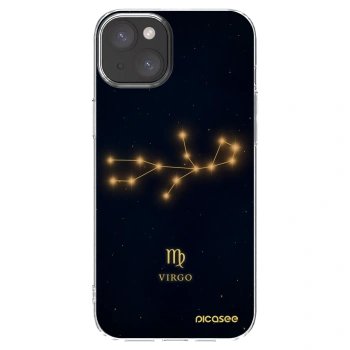 Picasee silikonski prozorni ovitek za Apple iPhone 15 Plus - VIRGO