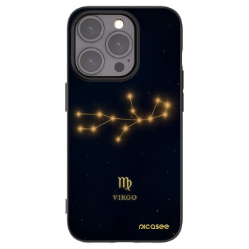 Picasee silikonski črni ovitek za Apple iPhone 15 Pro - VIRGO