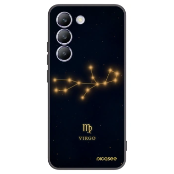 Picasee silikonski črni ovitek za Vivo V40 SE 5G - VIRGO