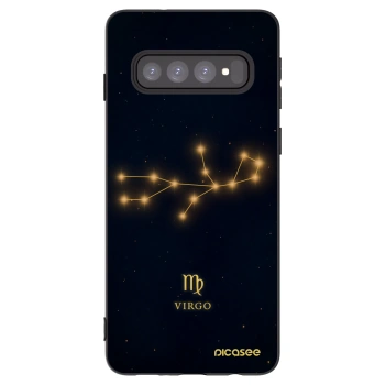 Picasee silikonski črni ovitek za Samsung Galaxy S10 G973 - VIRGO