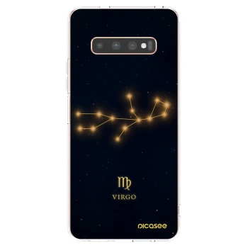 Picasee silikonski prozorni ovitek za Samsung Galaxy S10 Plus G975 - VIRGO