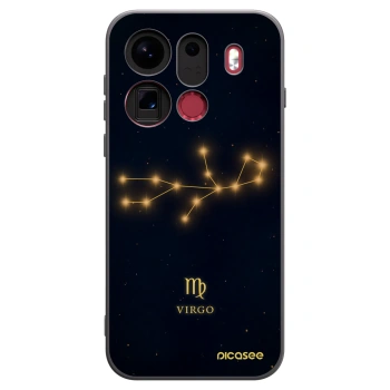 Picasee silikonski črni ovitek za OPPO Find X9 Pro - VIRGO