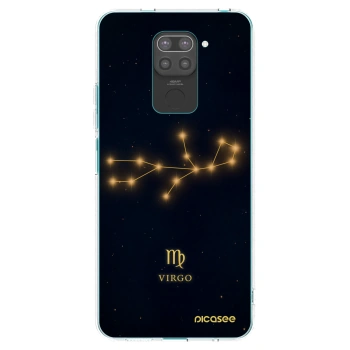 Picasee silikonski črni ovitek za Xiaomi Redmi Note 9 - VIRGO