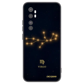 Picasee silikonski črni ovitek za Xiaomi Mi Note 10 Lite - VIRGO