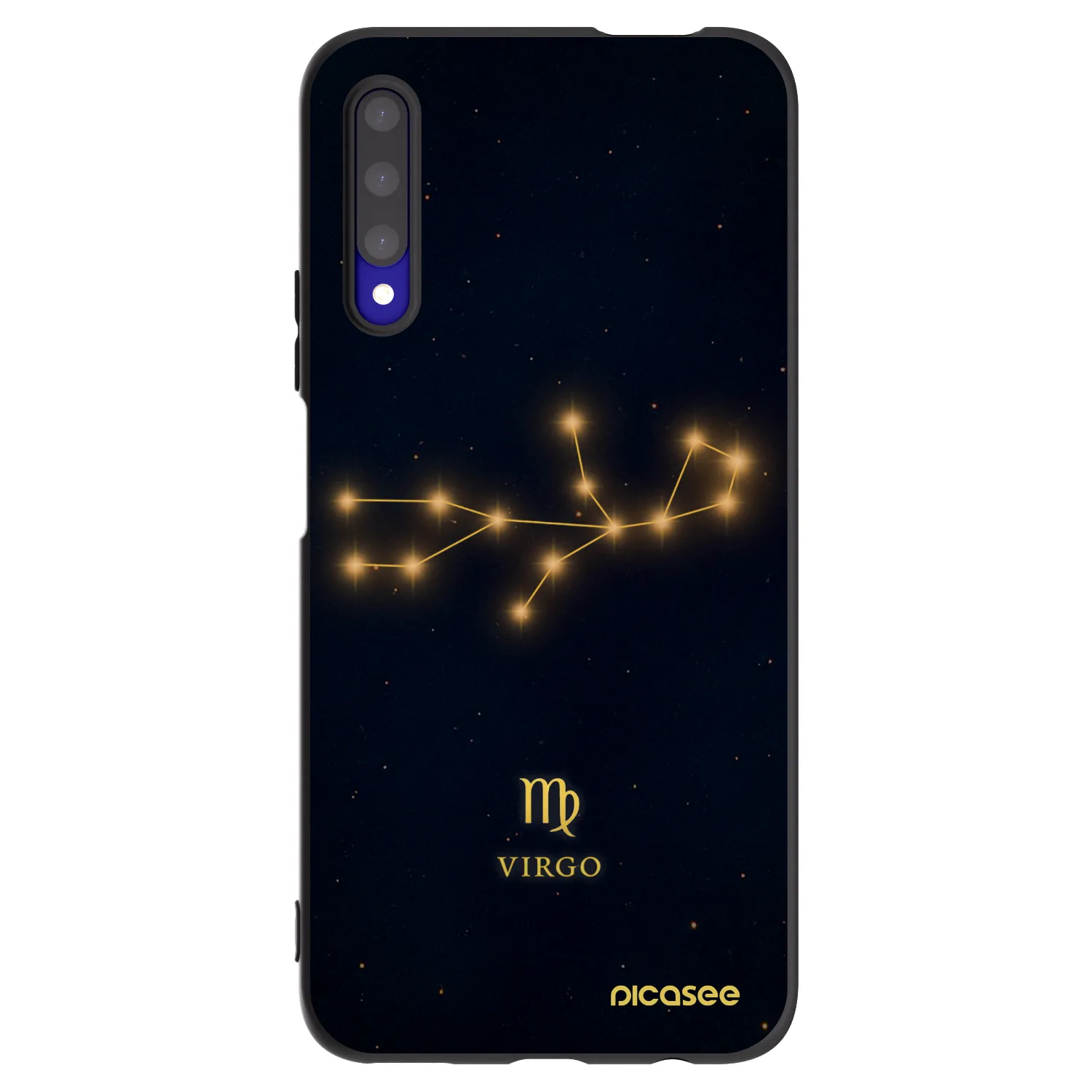 Picasee silikonski črni ovitek za Honor 9X Pro - VIRGO