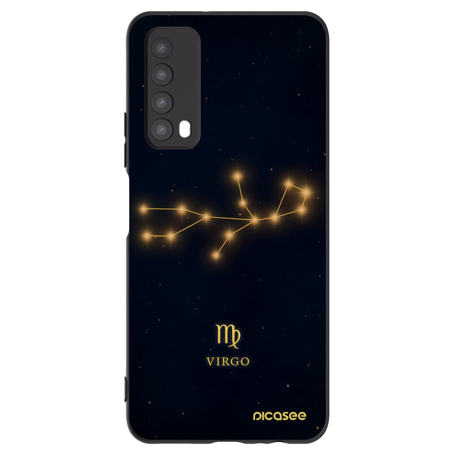 Picasee silikonski črni ovitek za Huawei P Smart 2021 - VIRGO