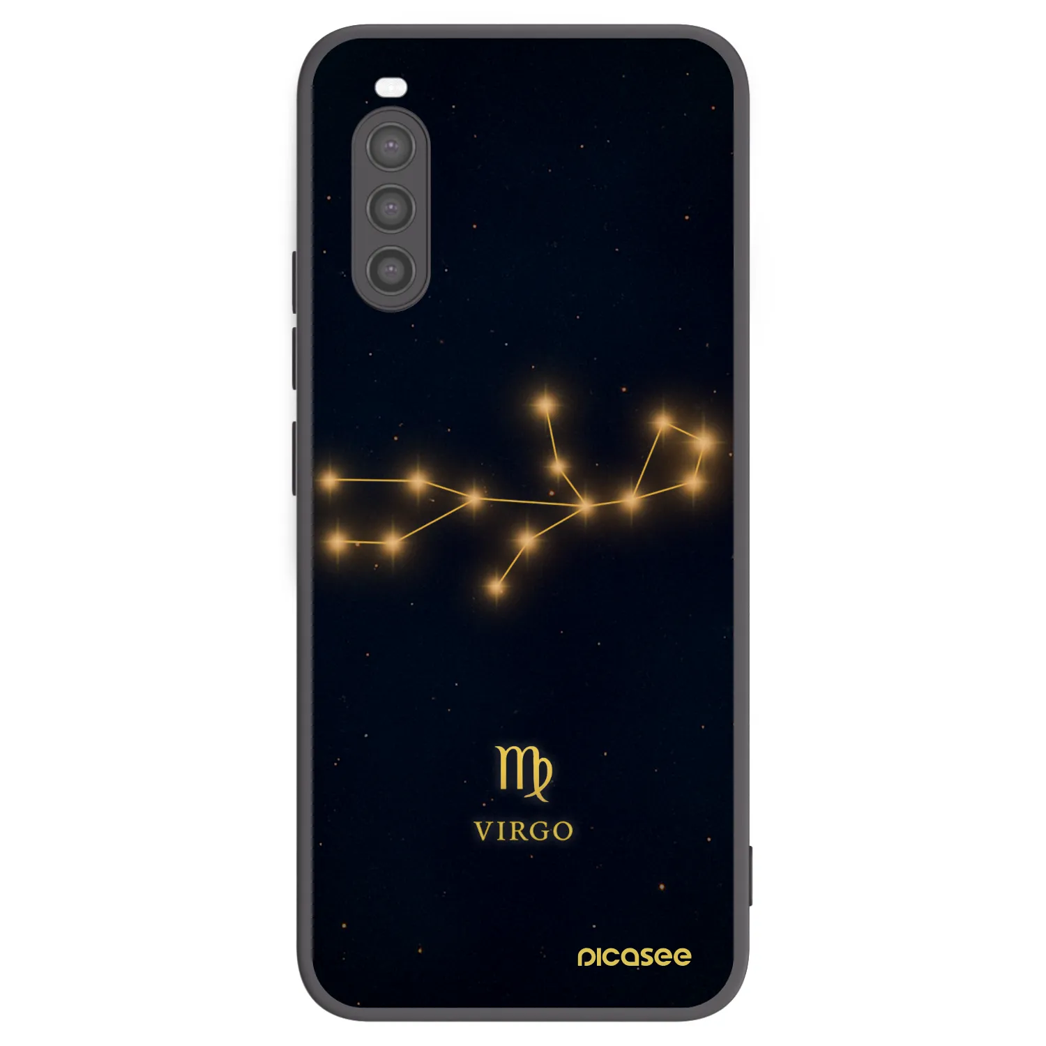 Picasee silikonski črni ovitek za Sony Xperia 10 II - VIRGO