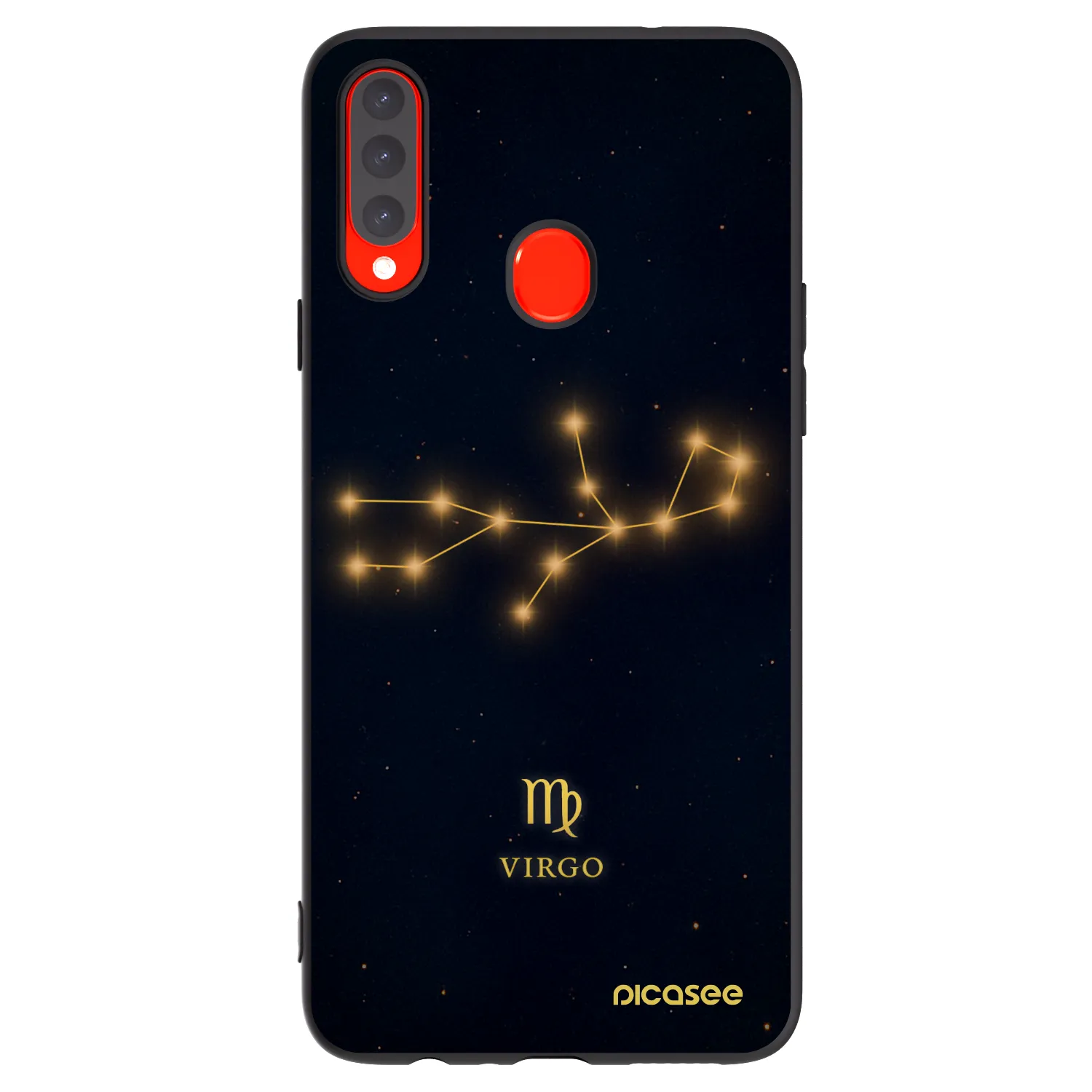 Picasee silikonski črni ovitek za Samsung Galaxy A20s - VIRGO