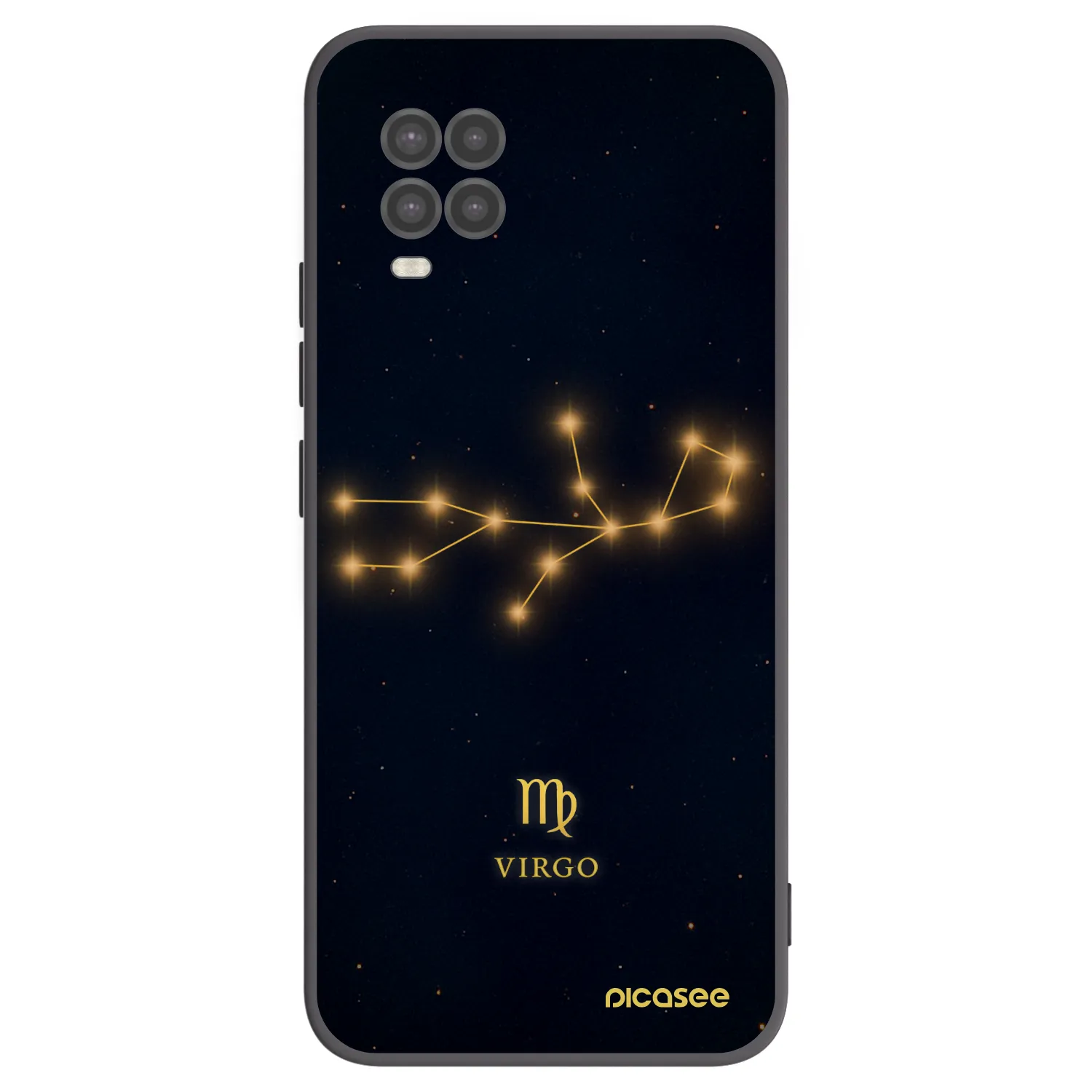 Picasee silikonski črni ovitek za Xiaomi Mi 10 Lite - VIRGO