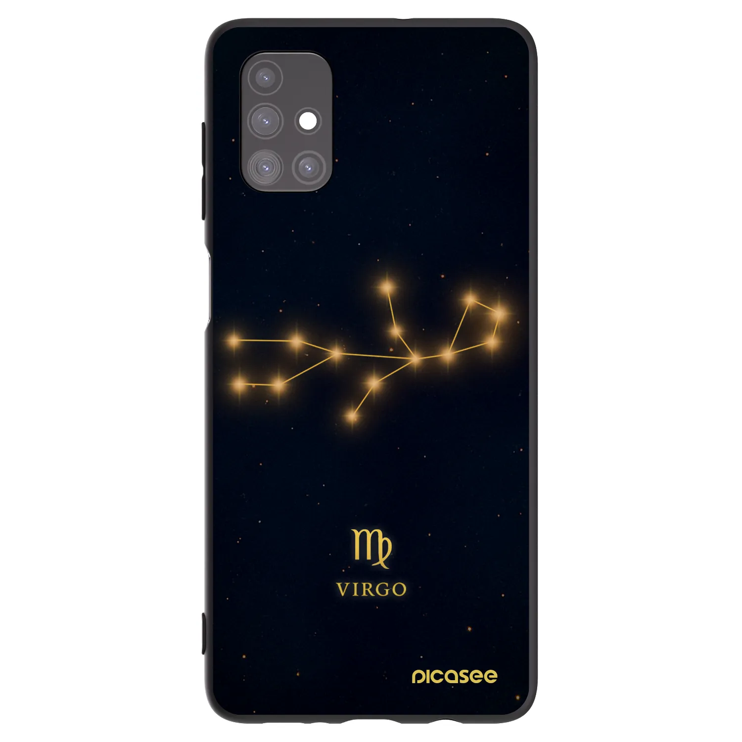 Picasee silikonski črni ovitek za Samsung Galaxy M51 M515F - VIRGO