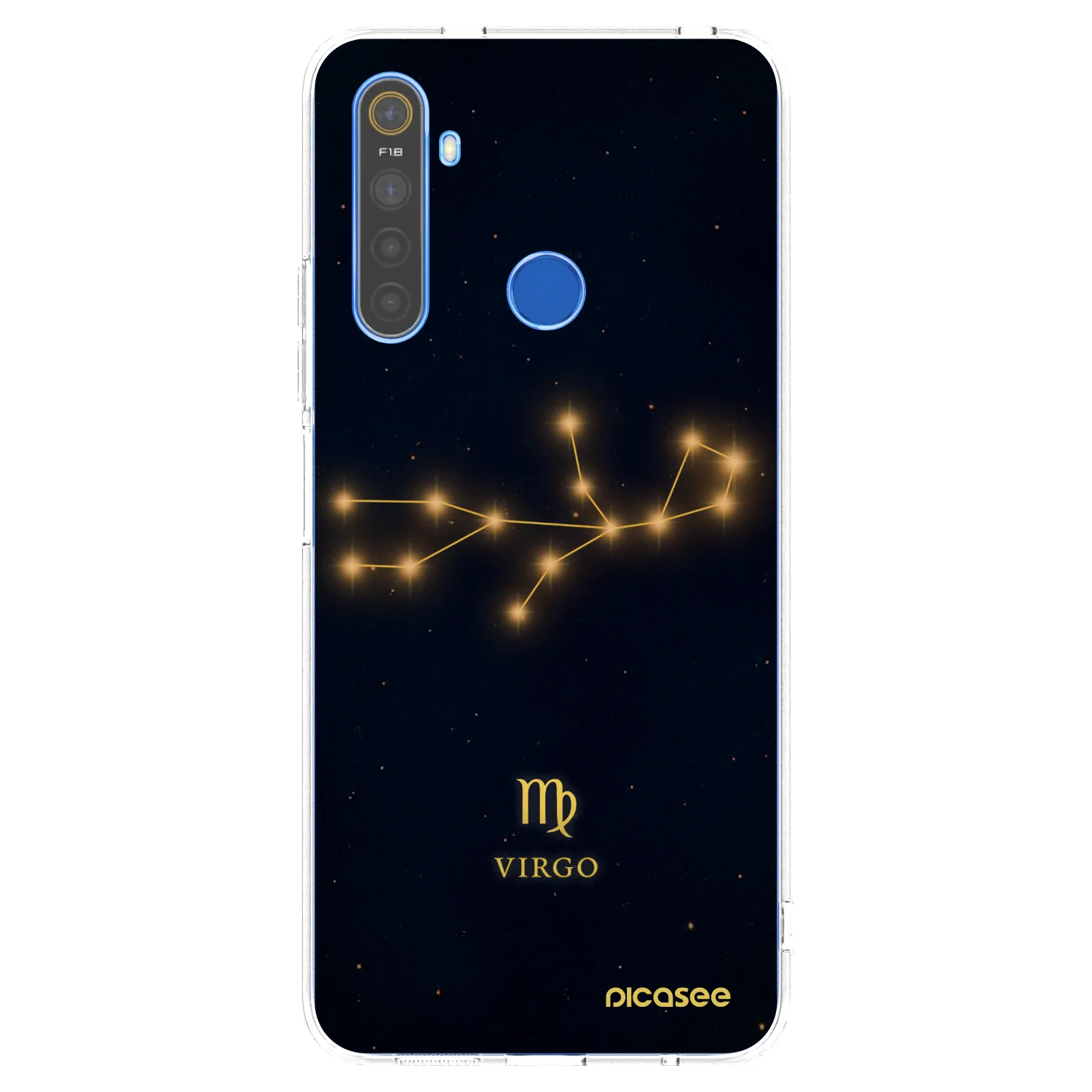 Picasee silikonski prozorni ovitek za Realme 5 - VIRGO