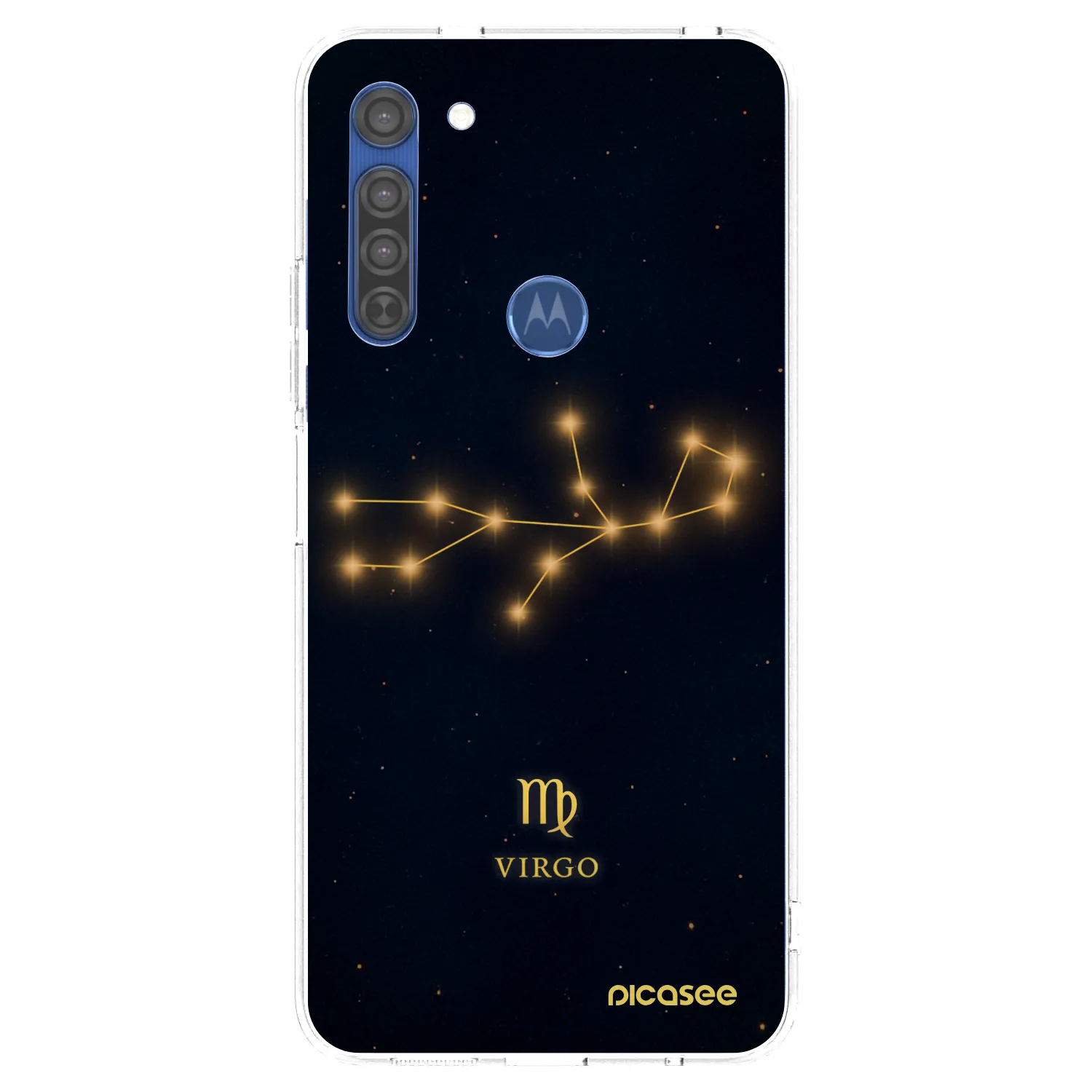 Picasee silikonski prozorni ovitek za Motorola Moto G8 - VIRGO