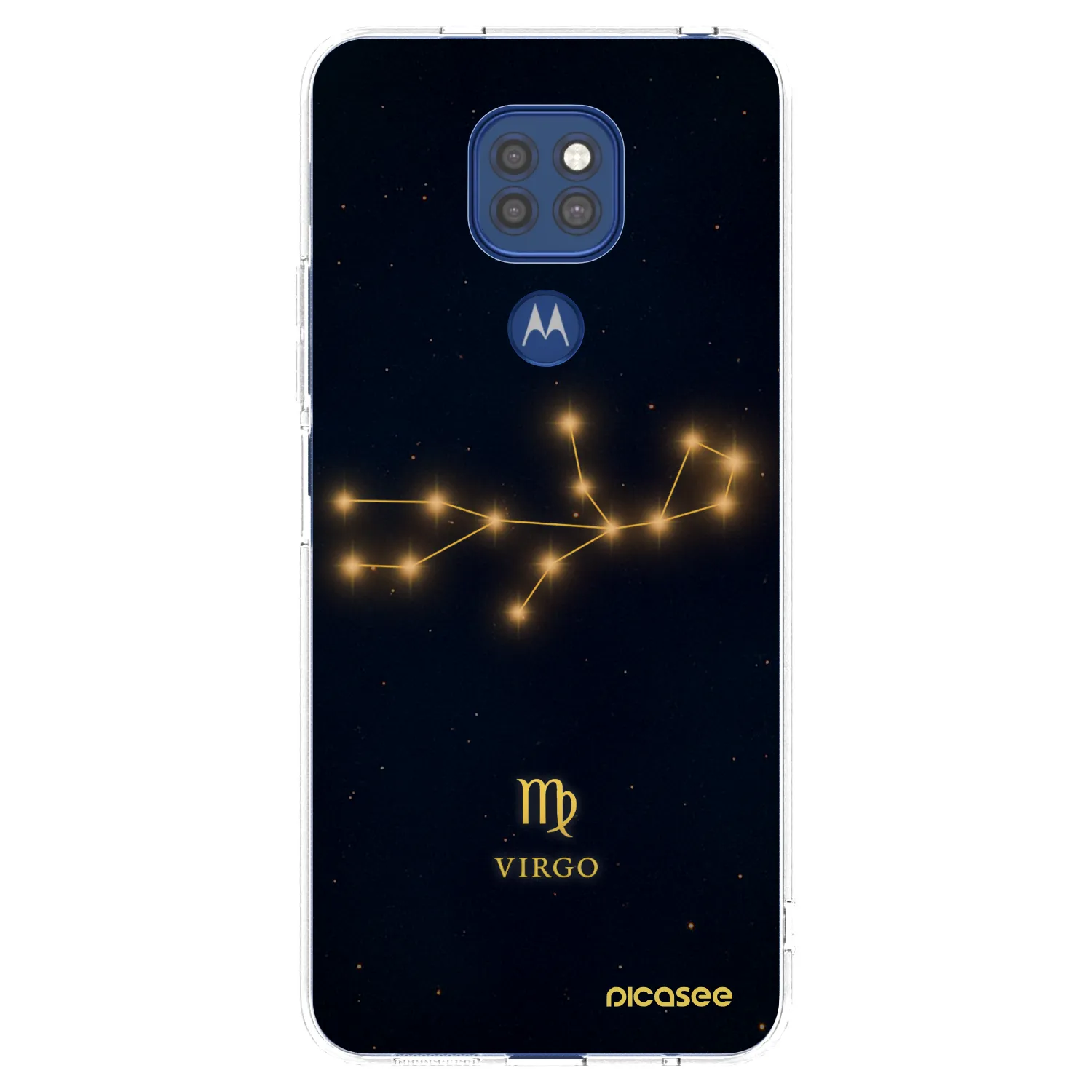 Picasee silikonski prozorni ovitek za Motorola Moto G9 Play - VIRGO