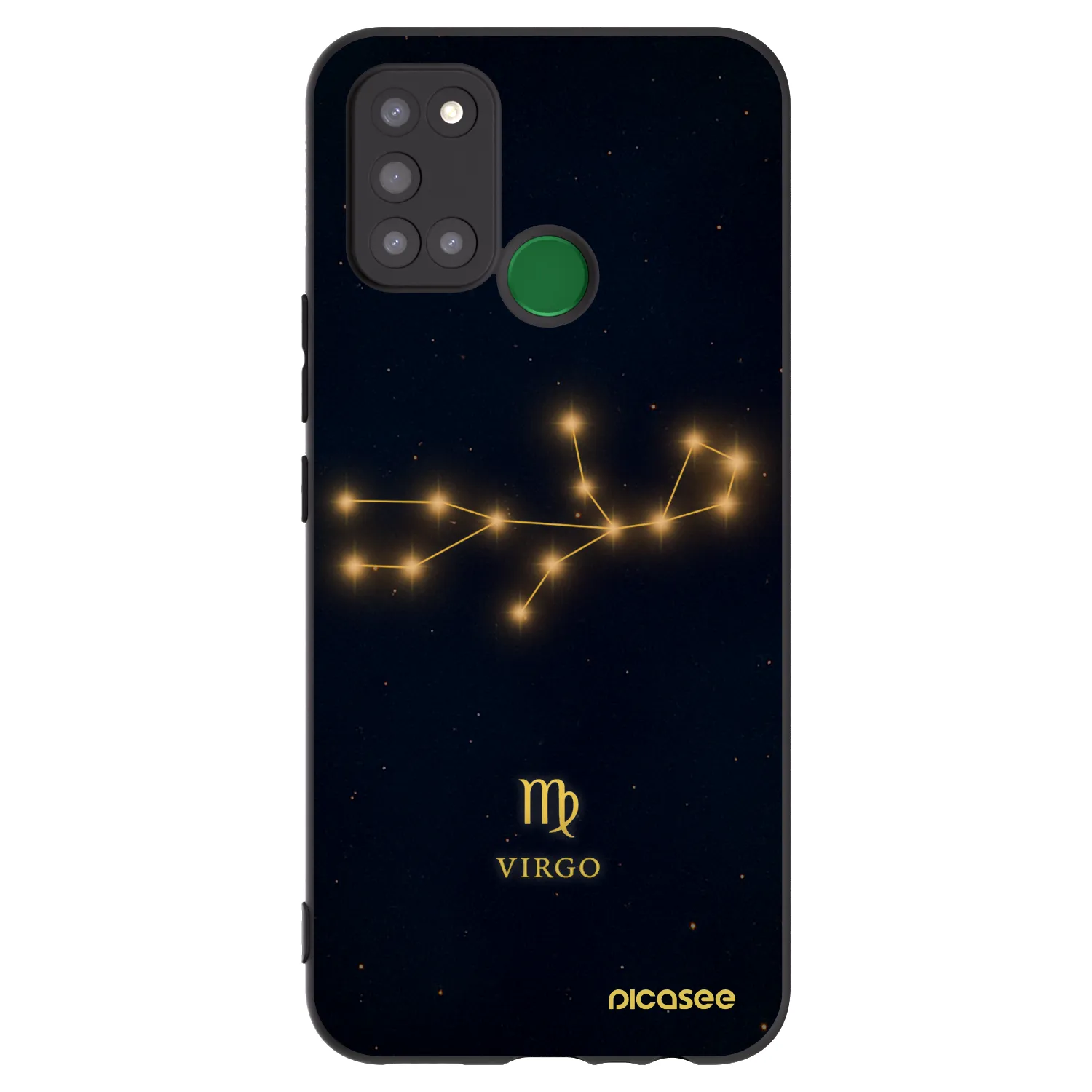 Picasee silikonski črni ovitek za Realme 7i - VIRGO