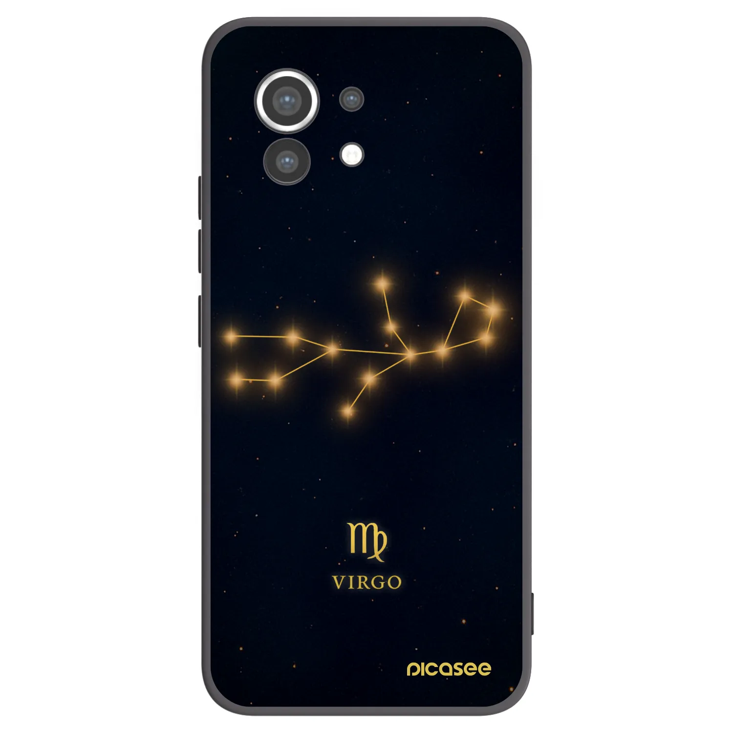 Picasee silikonski črni ovitek za Xiaomi Mi 11 - VIRGO