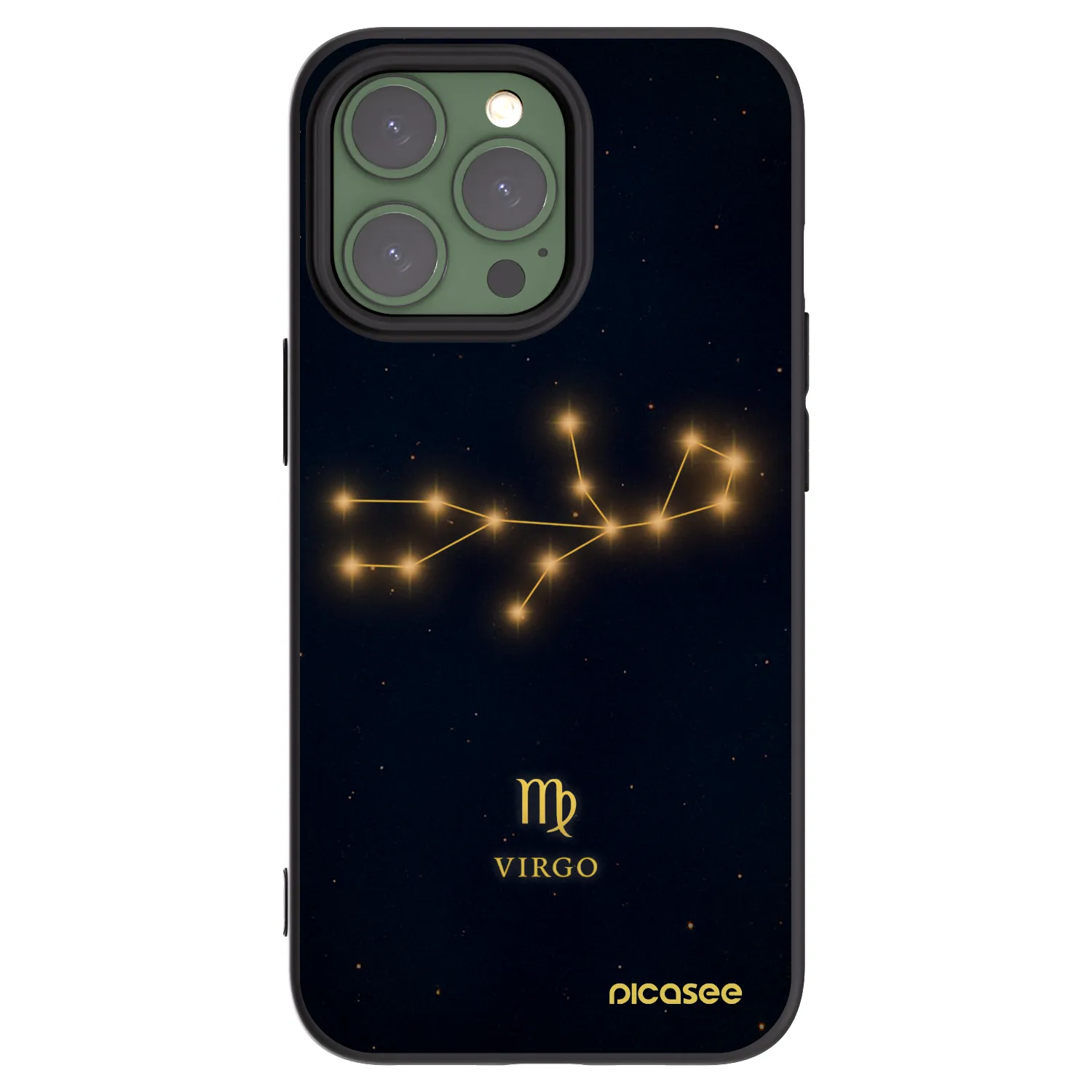 Picasee silikonski črni ovitek za Apple iPhone 13 Pro - VIRGO