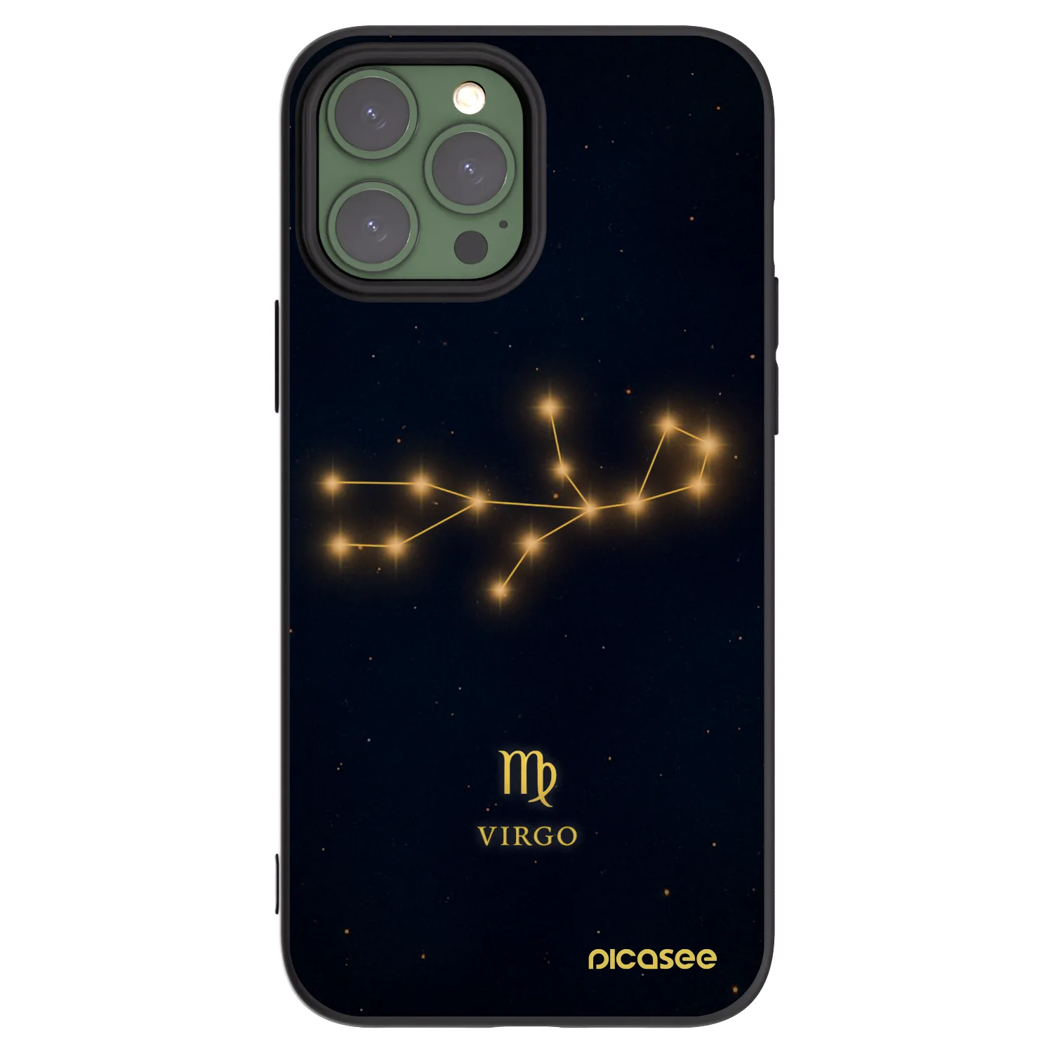 Picasee silikonski črni ovitek za Apple iPhone 13 Pro Max - VIRGO